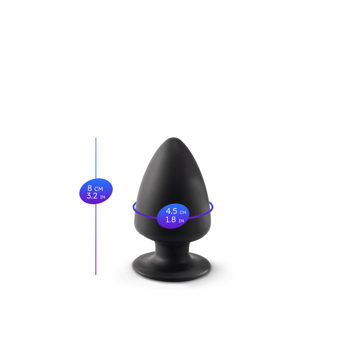 Silexd - Premium Silicone Plug Taglia XS - Nero