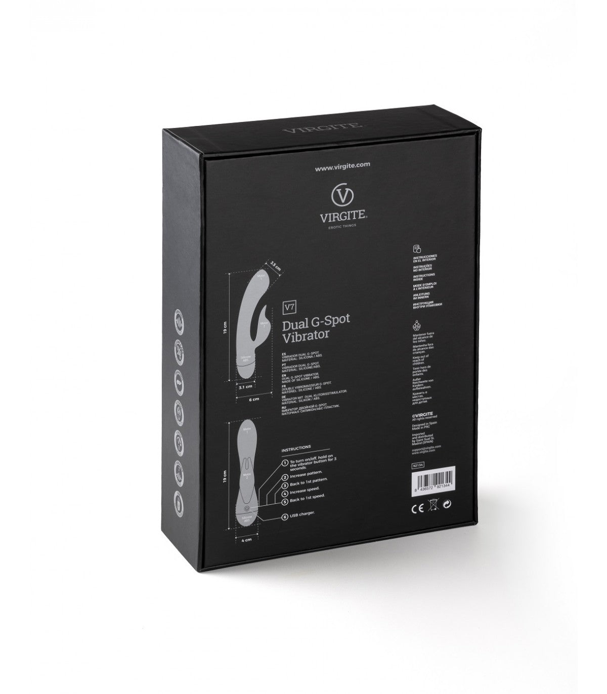 VIBRATORE RICARICABILE V7 BLU