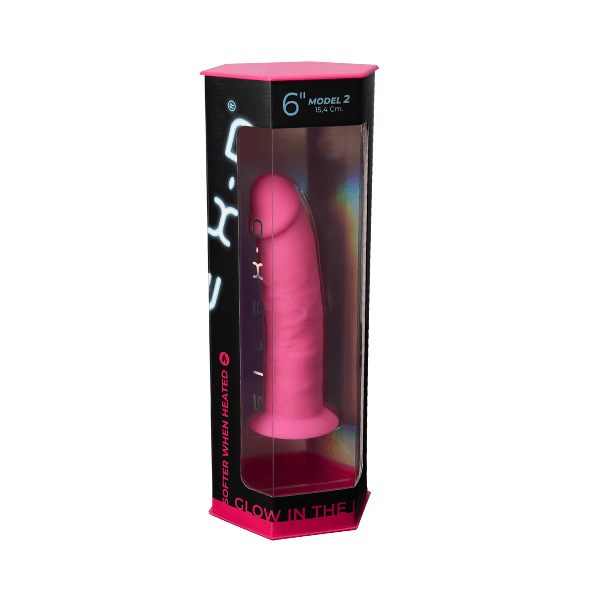 Silexd - Dildo Premium Silicone Mod.2 6'' - Glow in the Dark