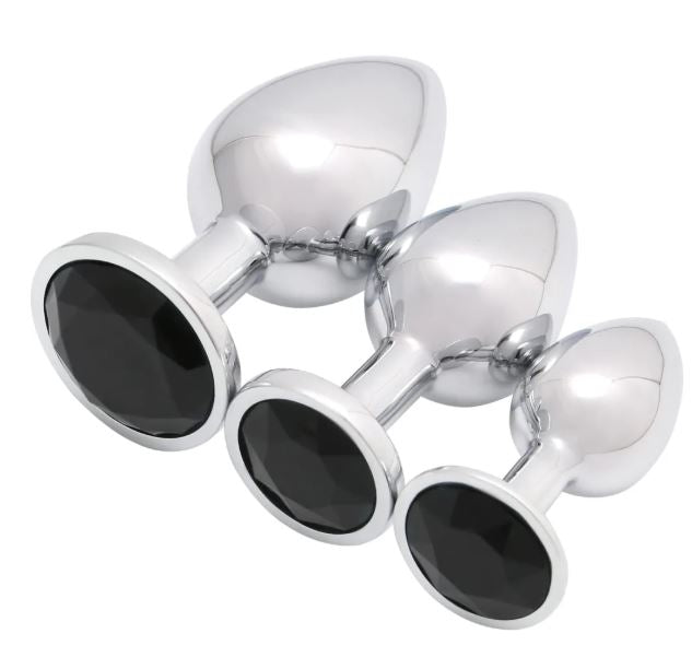 VSC Novelty - Plug Anale con Diamante Nero - L