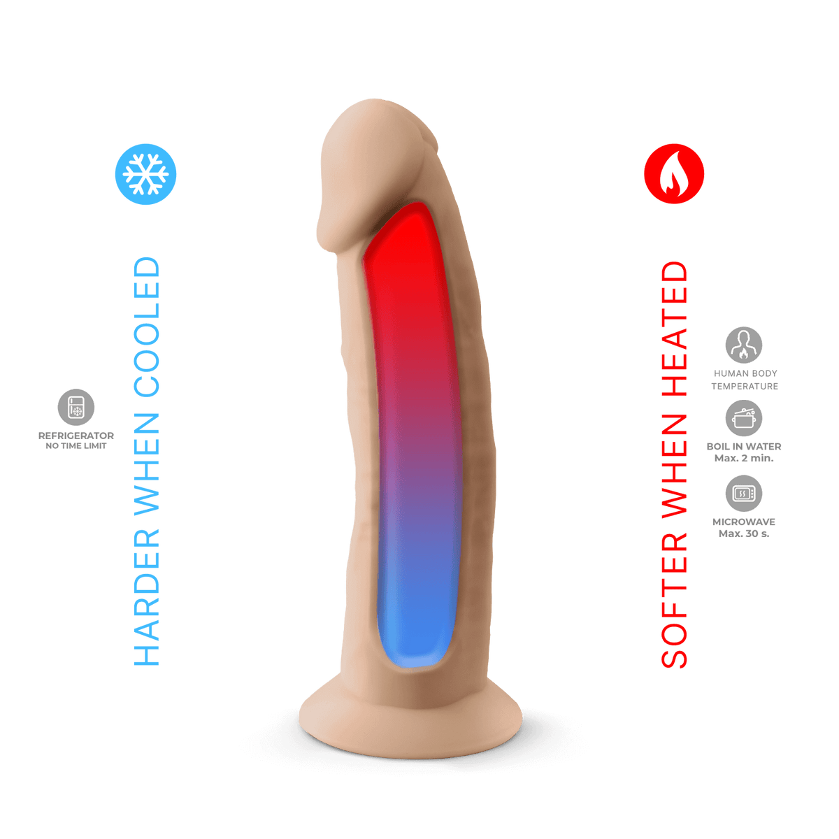 Silexd - Dildo Premium Silicone Mod.2 7,5'' - Color Carne