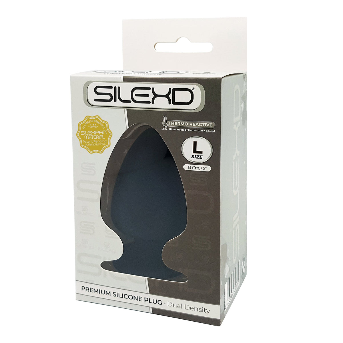 Silexd - Premium Silicone Plug Taglia L - Nero