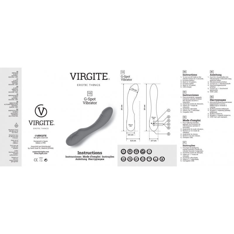VIBRATORE RICARICABILE ROSA V5