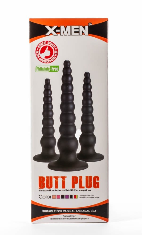 Plug anale X-Men 9,45" Nero M