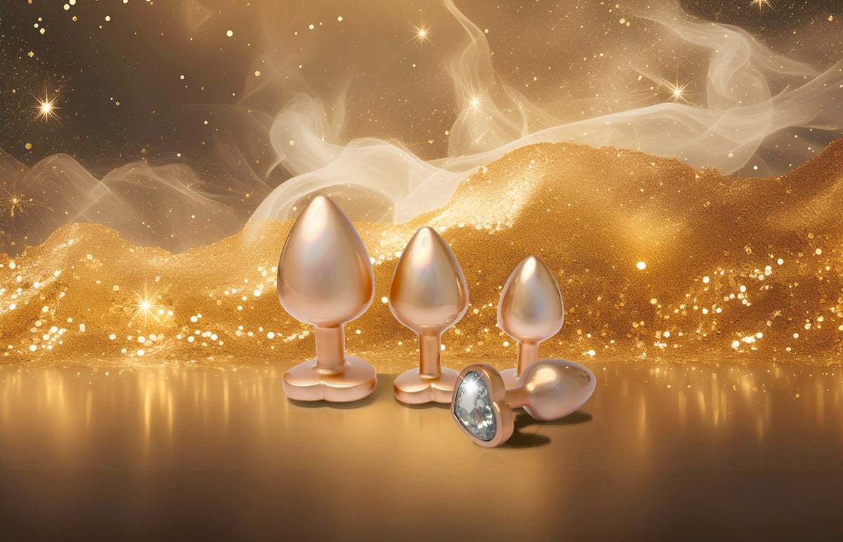 Tappo grande in oro perla scintillante
