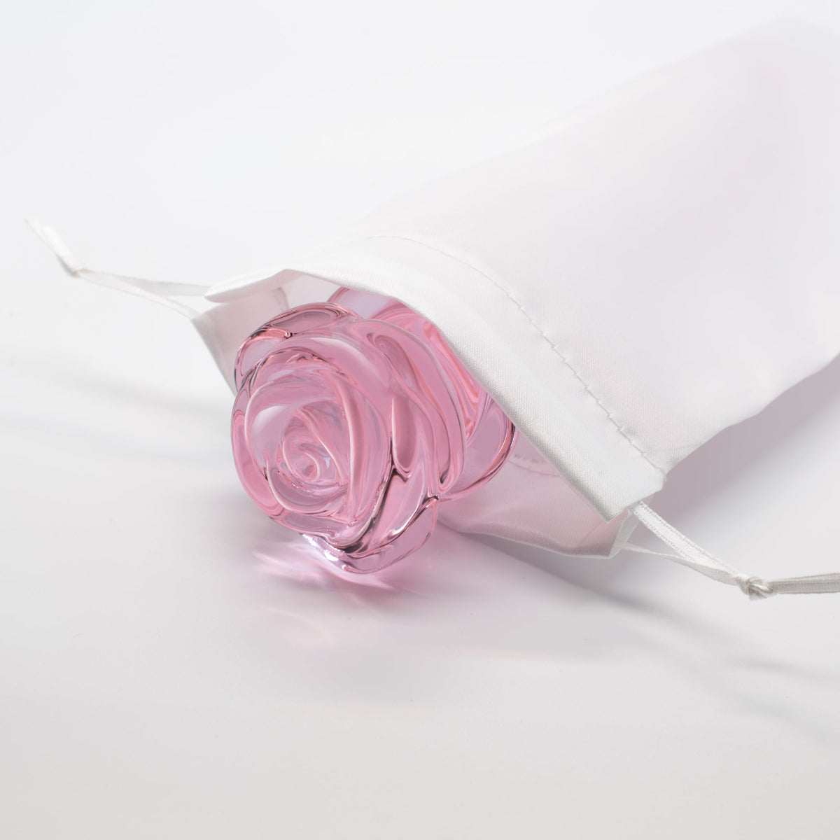 DILDO G-SPOT IN VETRO ROSA GLASS