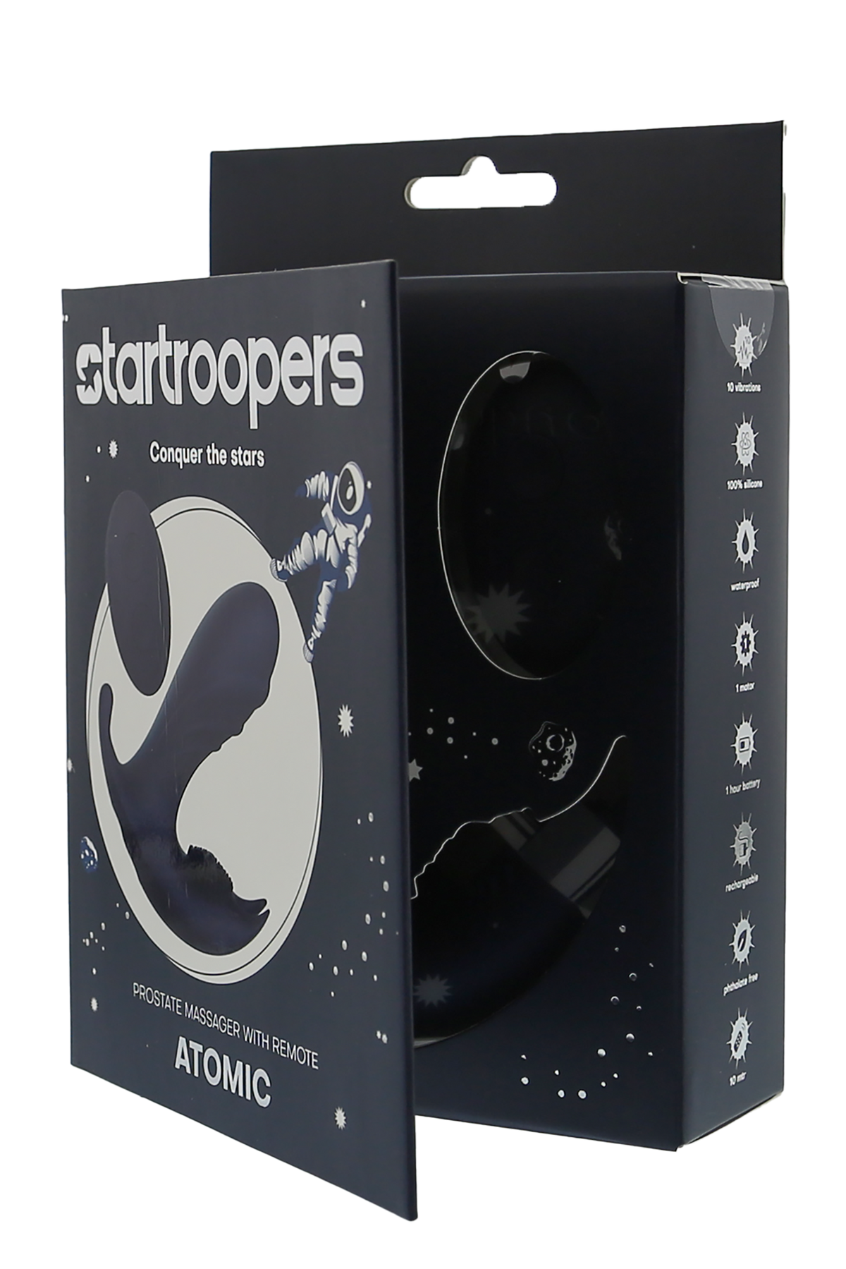 Massaggiatore prostatico atomico Startroopers con telecomando
