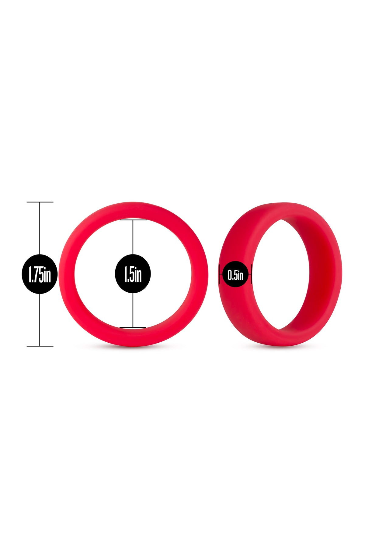ANELLO PER IL PENE GO PRO IN SILICONE PERFORMANCE ROSSO