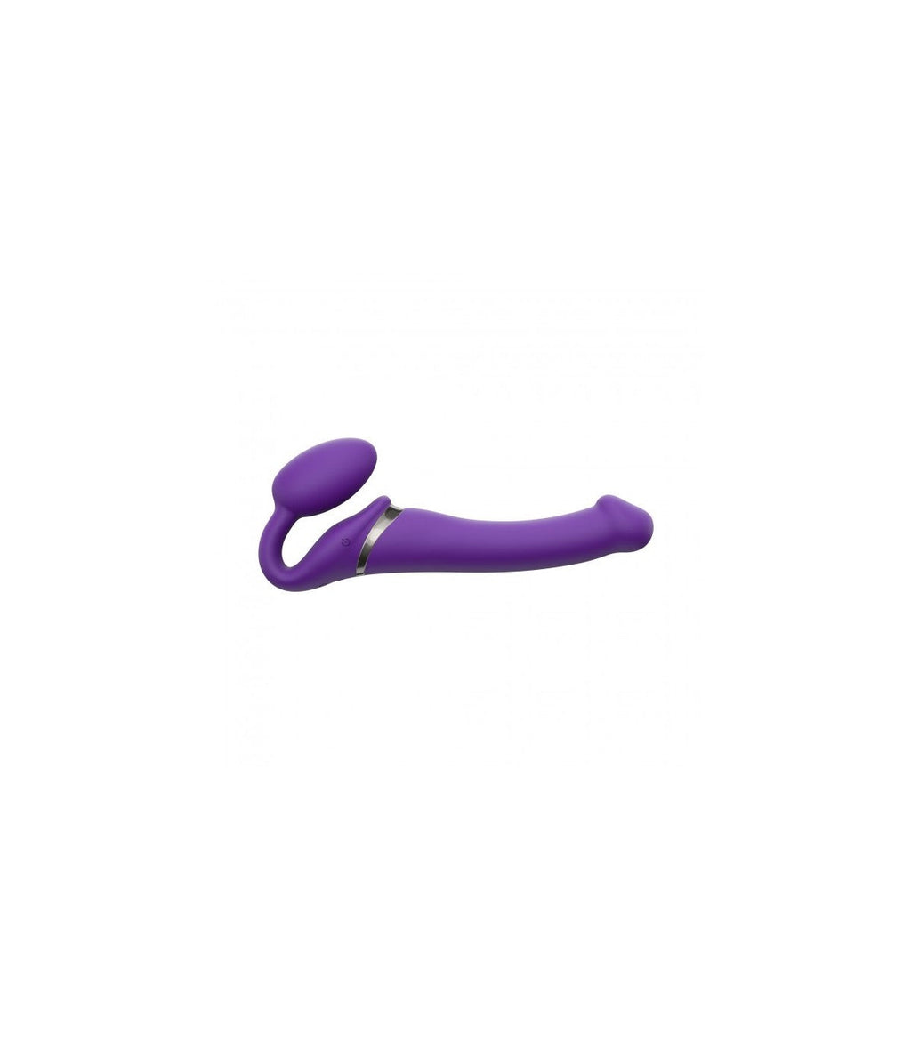 Cablaggio USB a doppia vibrazione in silicone flessibile con controllo XL viola