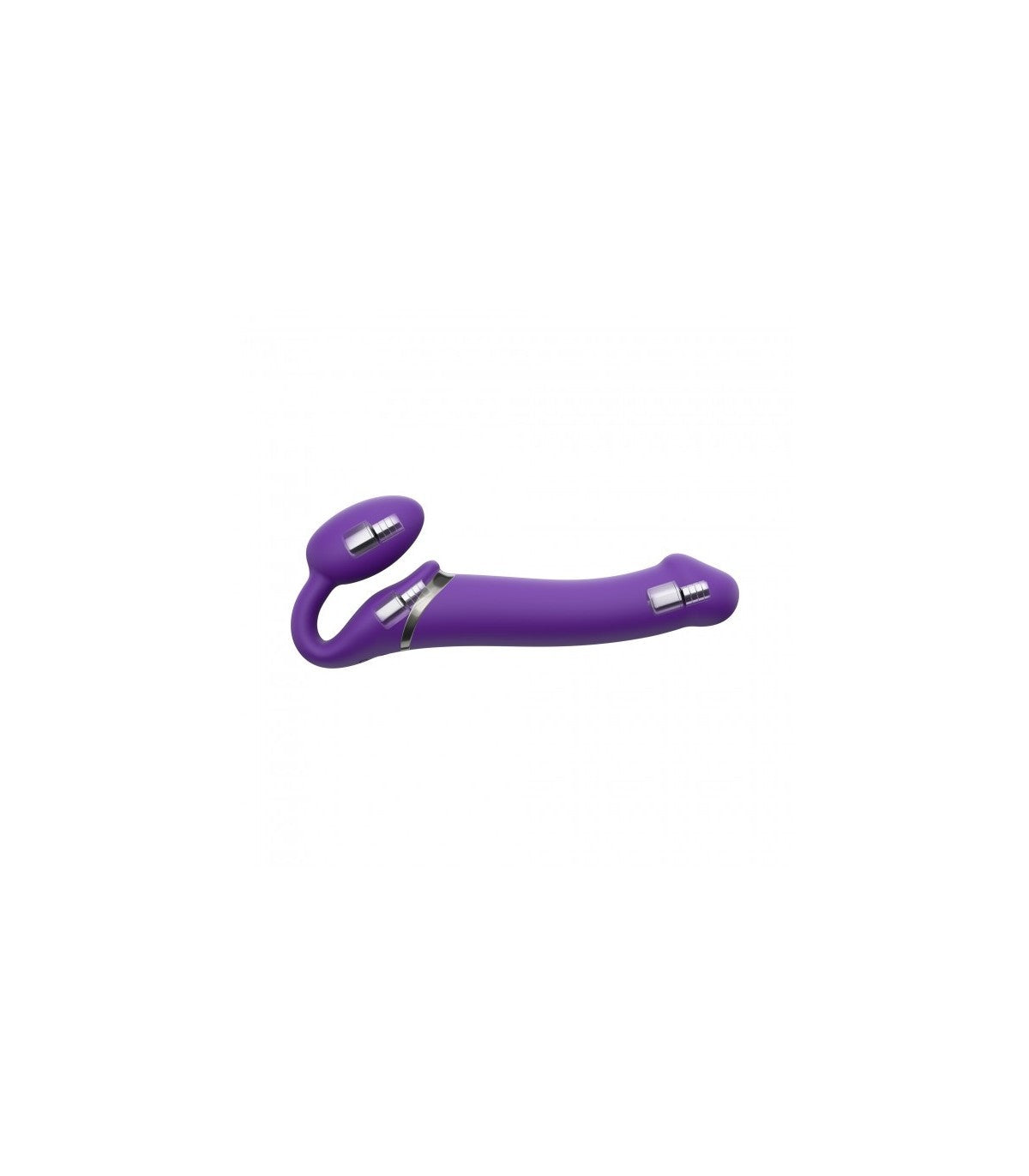 Cablaggio USB a doppia vibrazione in silicone flessibile con telecomando viola M