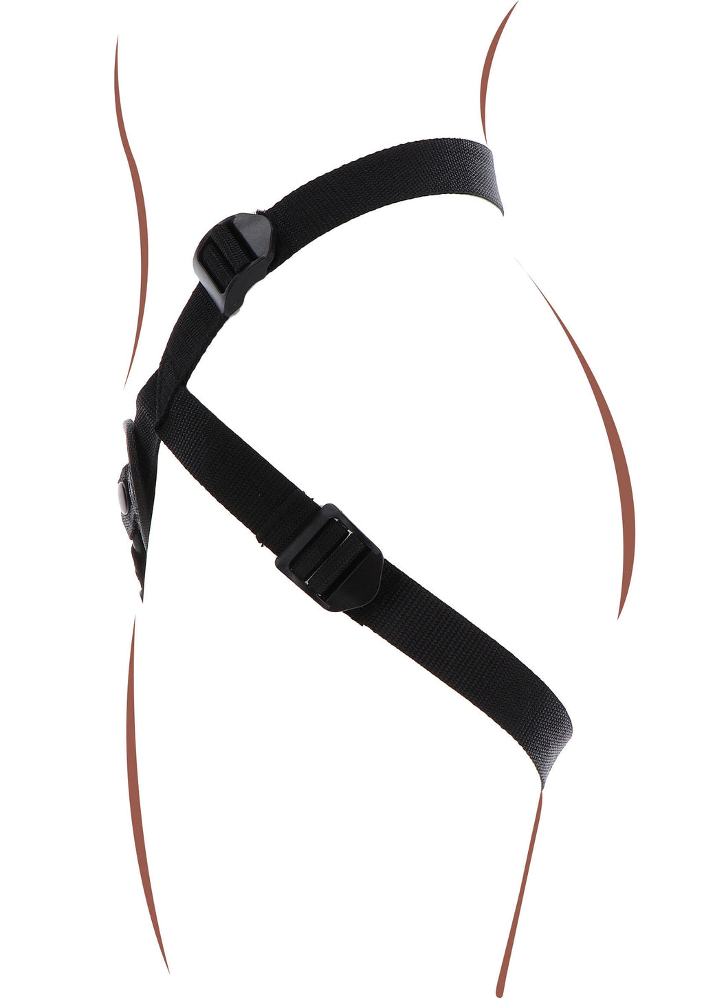 Imbracatura Strap-On Pleasure Hole nera