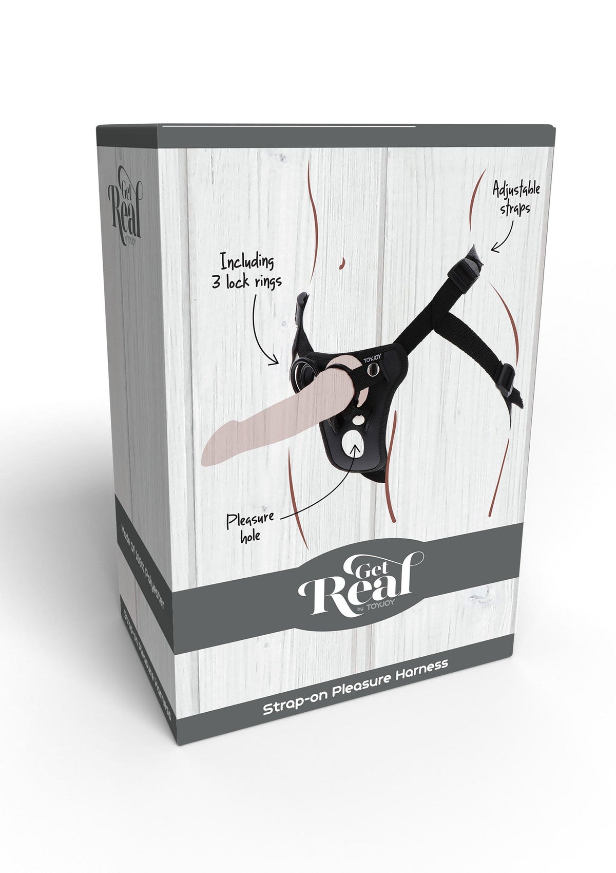 Imbracatura Strap-On Pleasure Hole nera