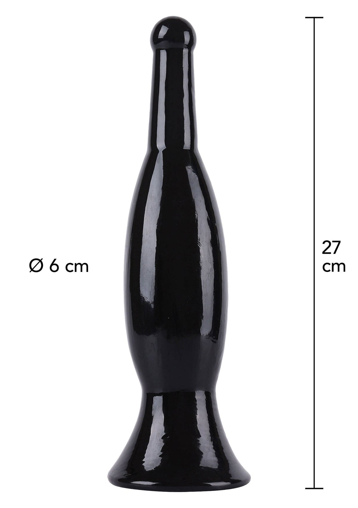 Buttplug Slider 27cm nero