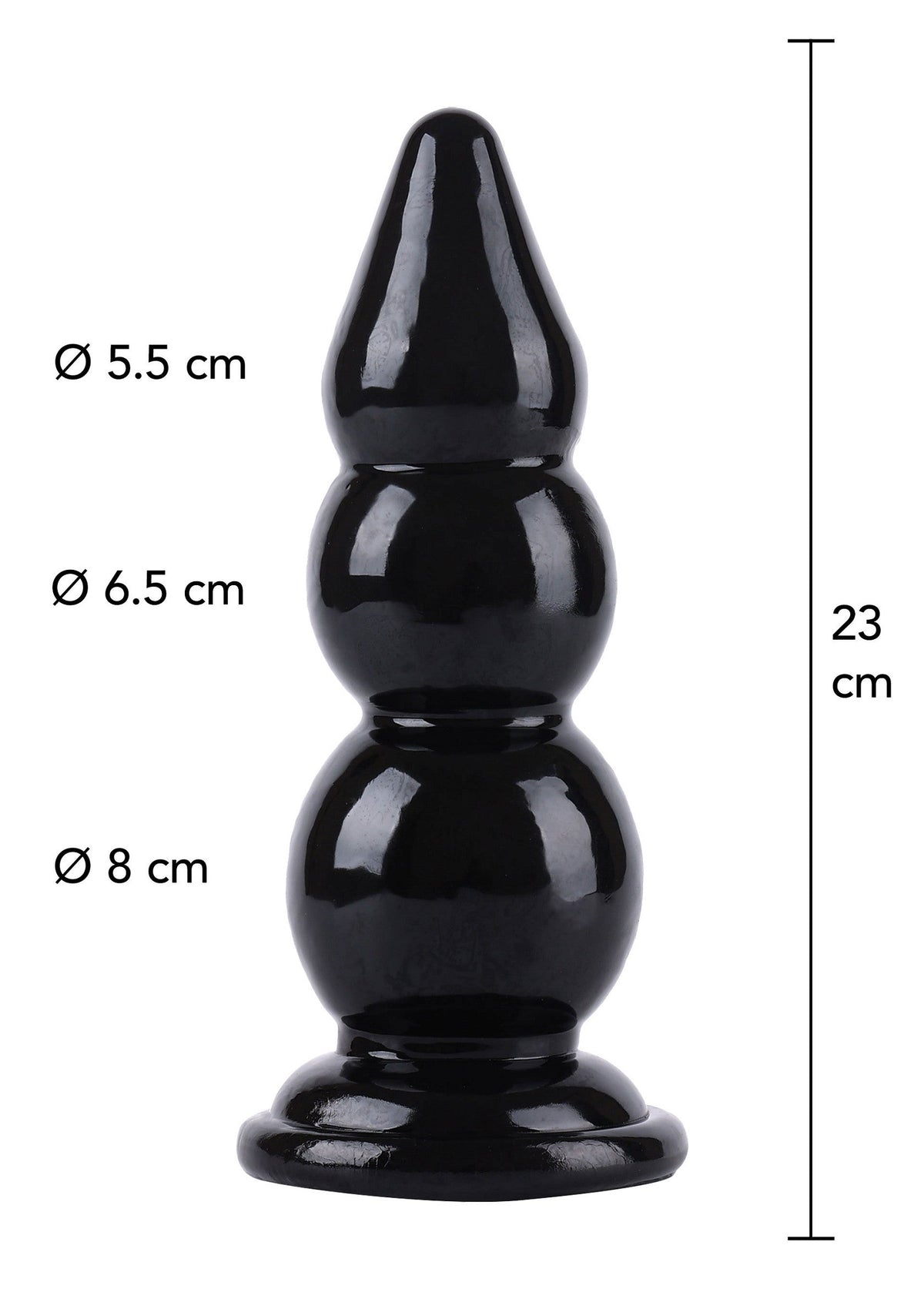 Palline anali 23 cm nere