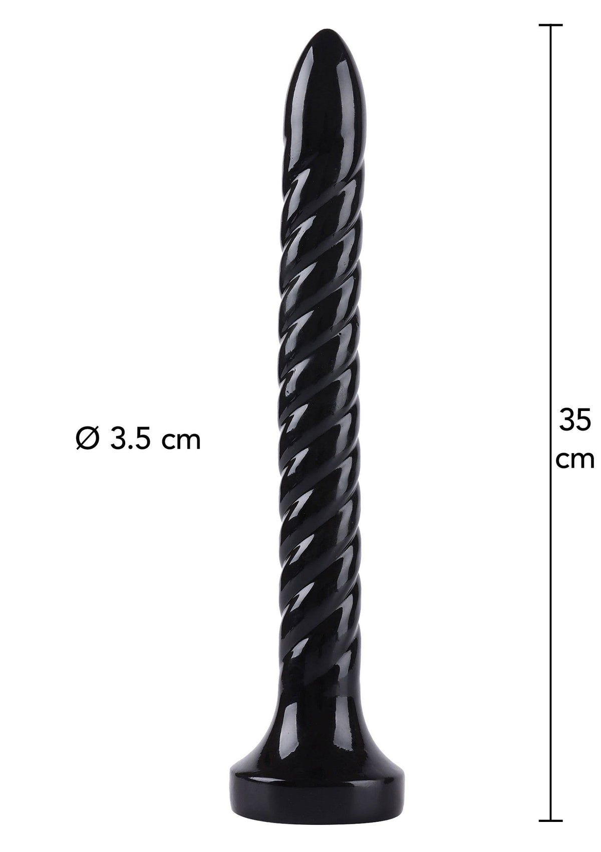 Serpente anale 35 cm nero