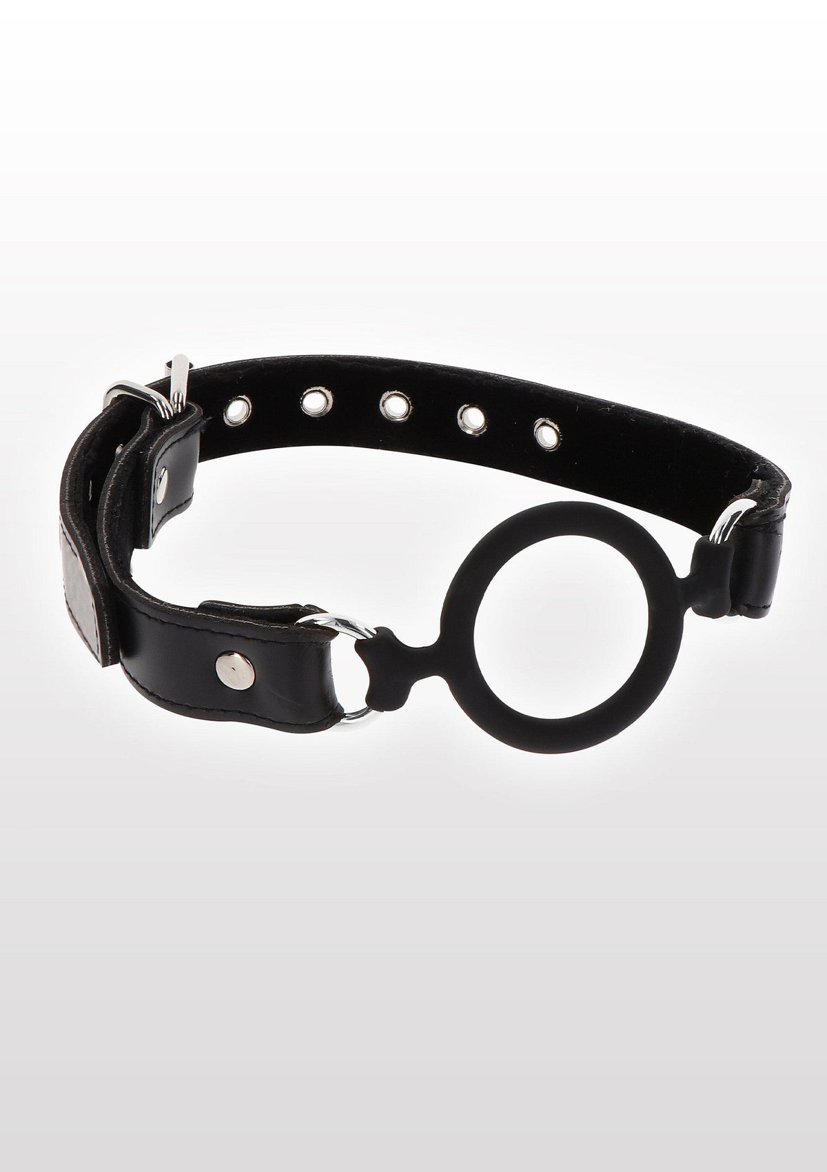 Bavaglio ad anello aperto nero