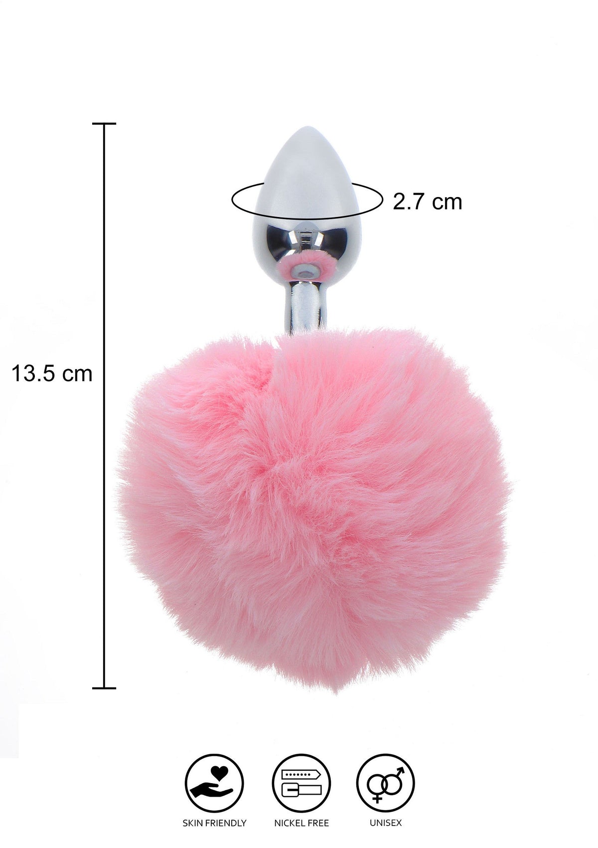 Plug anale Bunnytail rosa