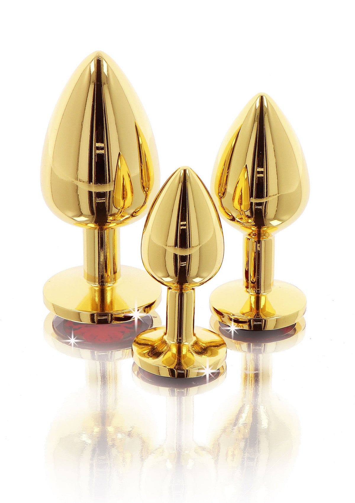 Plug anale con gioiello di diamante M oro
