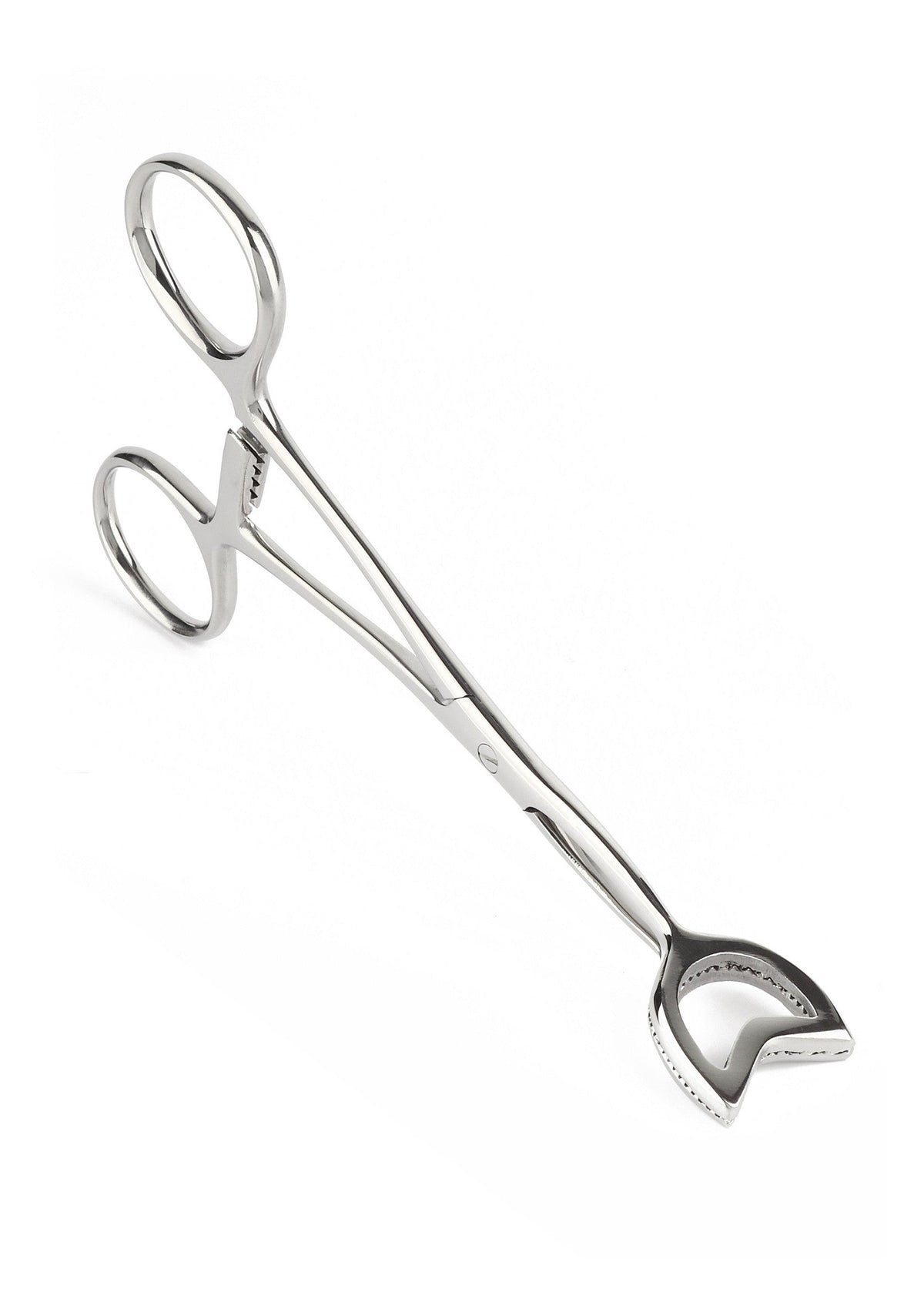 Pinza a cubo a forma di V argento