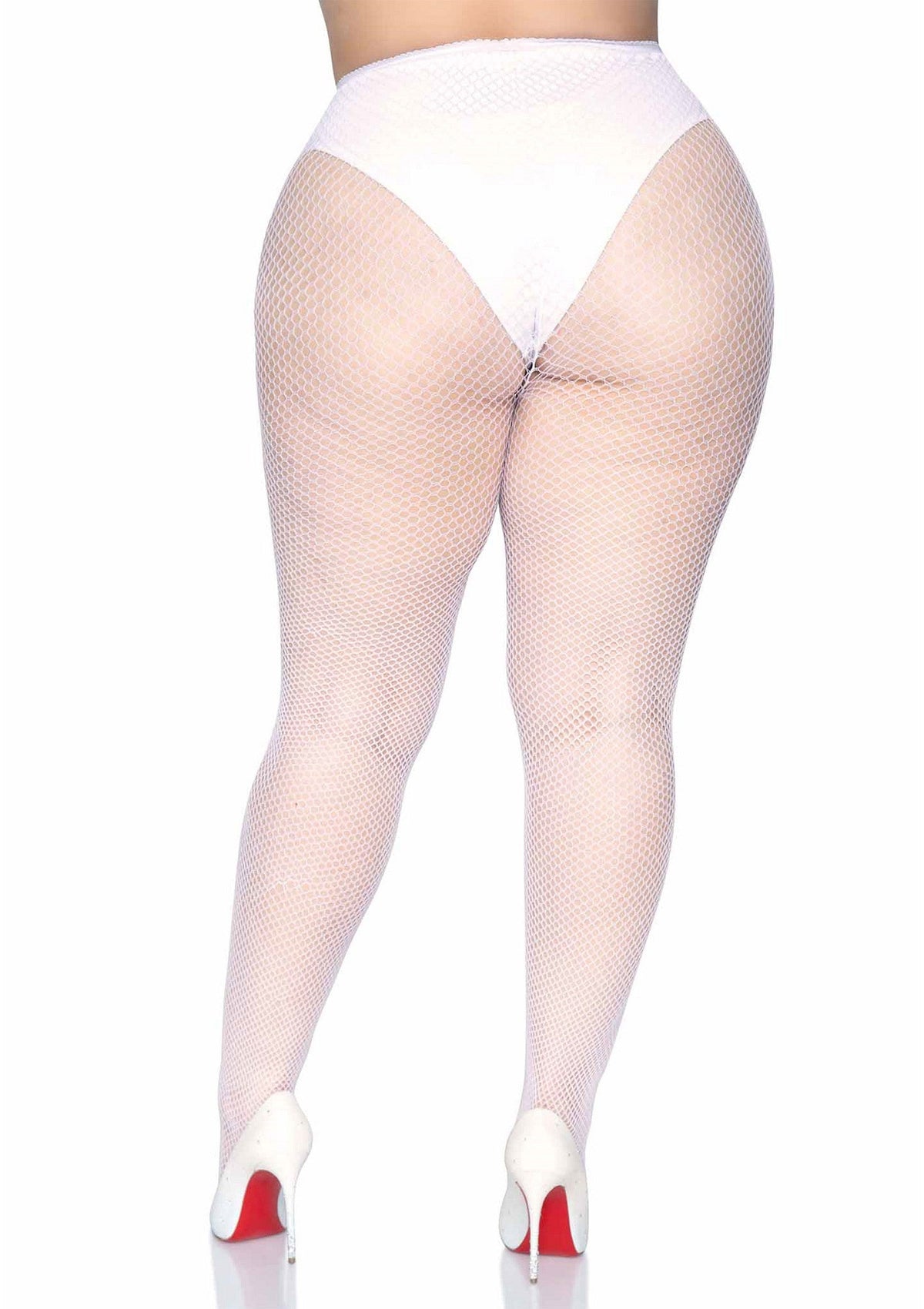 Collant a rete Plus bianco