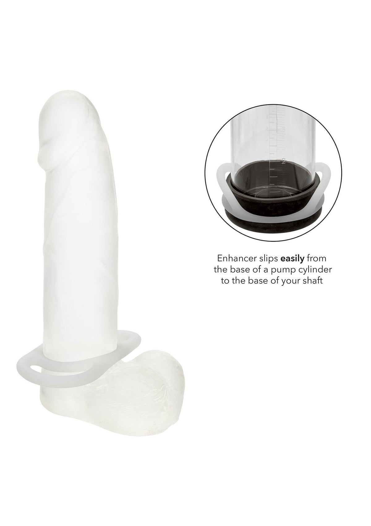Anello Commander in silicone bianco