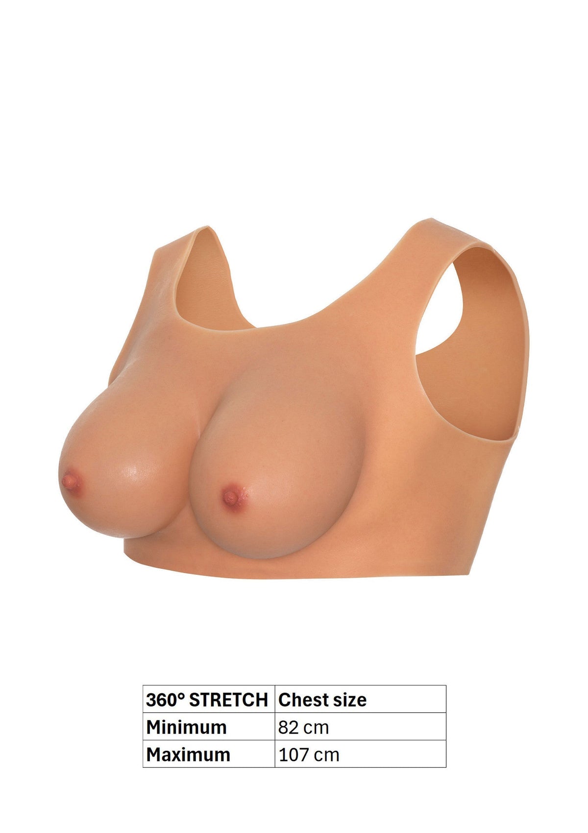 Seno indossabile Top Coppa D pelle