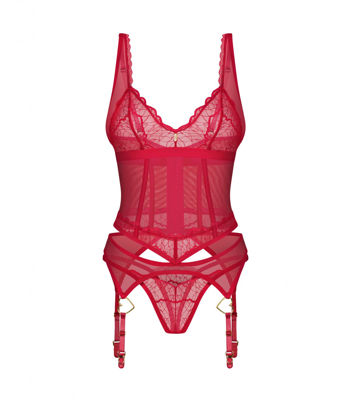 CORSETTO E PERIZOMA CUPIDE DESIR L/XL