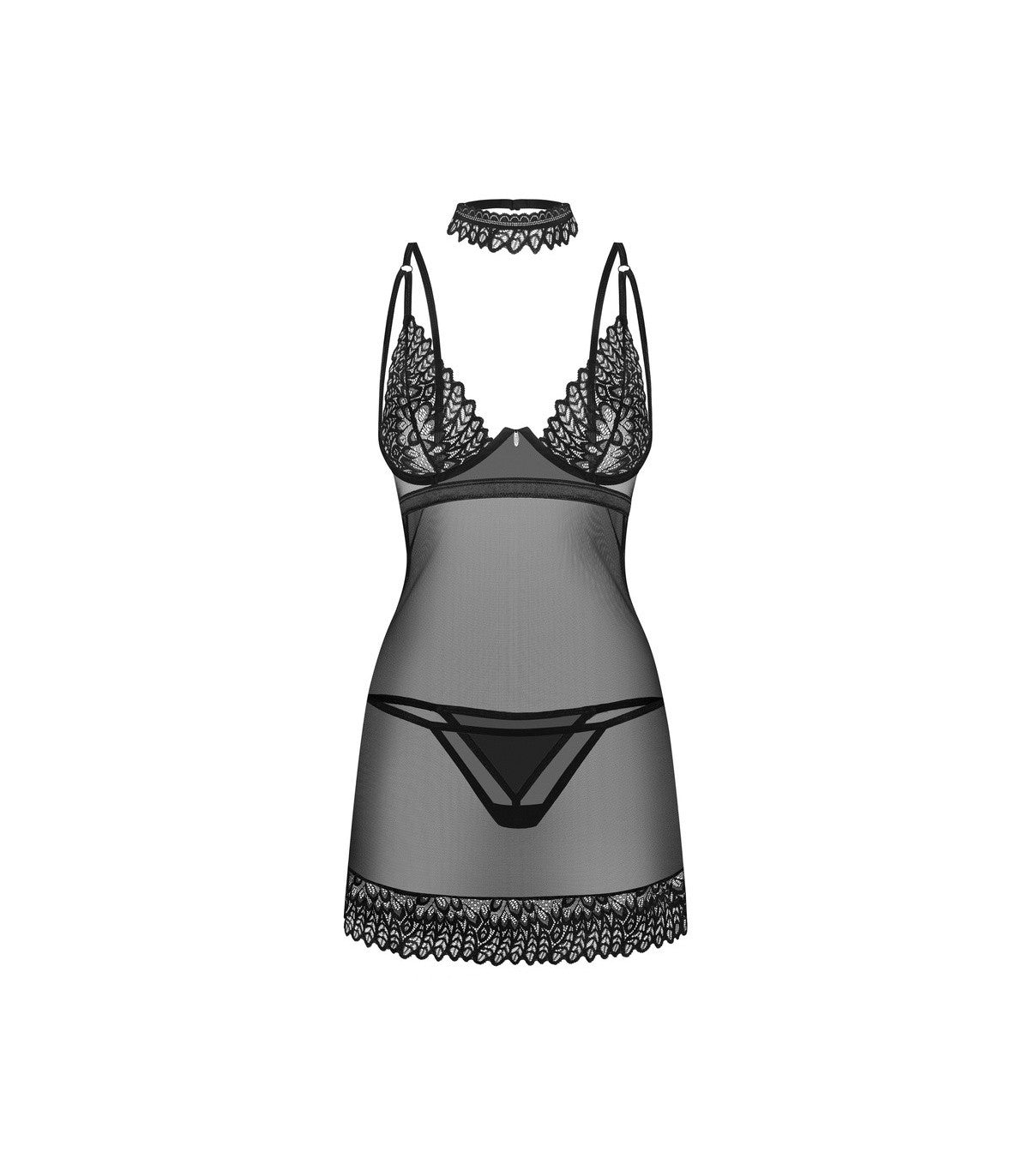 DONARELLA CHEMISE & THONG XL/2XL