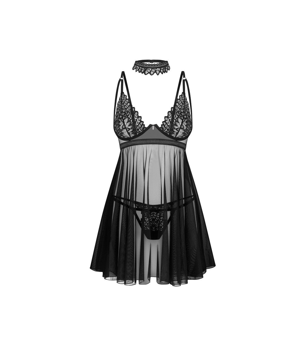 DONARELLA BABYDOLL & THONG XL/2XL