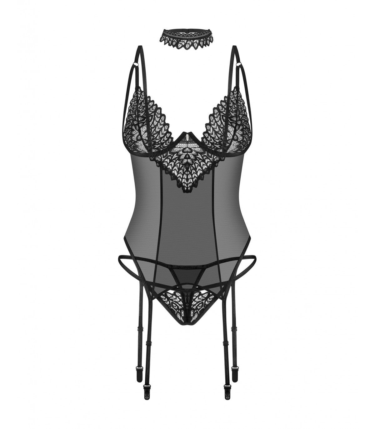 DONARELLA CORSET & THONG XL/2XL