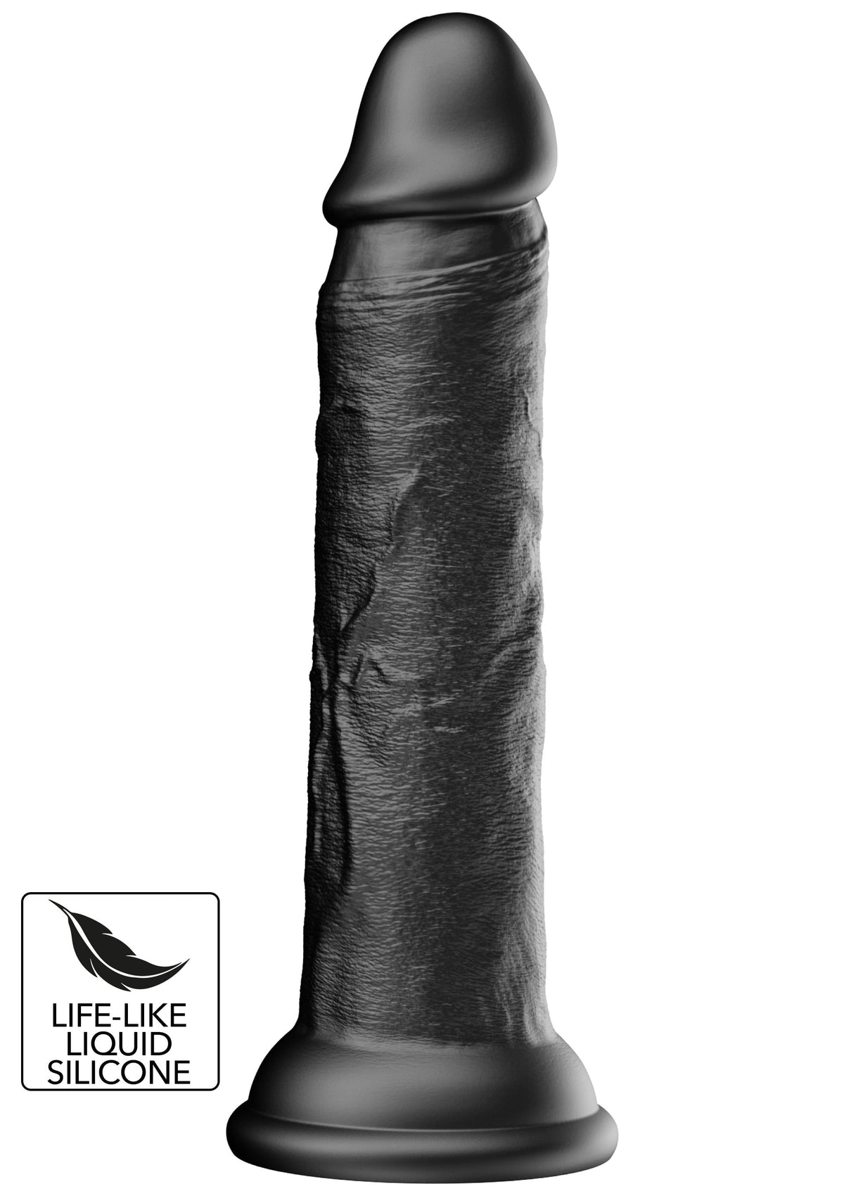 Dildo realistico in silicone liquido 17 cm nero