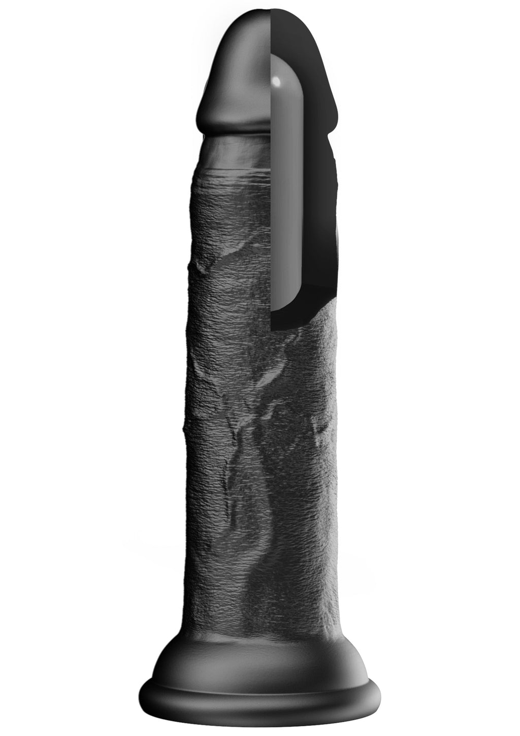 Dildo realistico in silicone liquido 23 cm nero