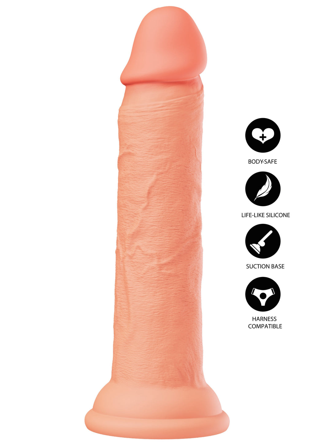 Realistico Dong in silicone liquido da 23 cm