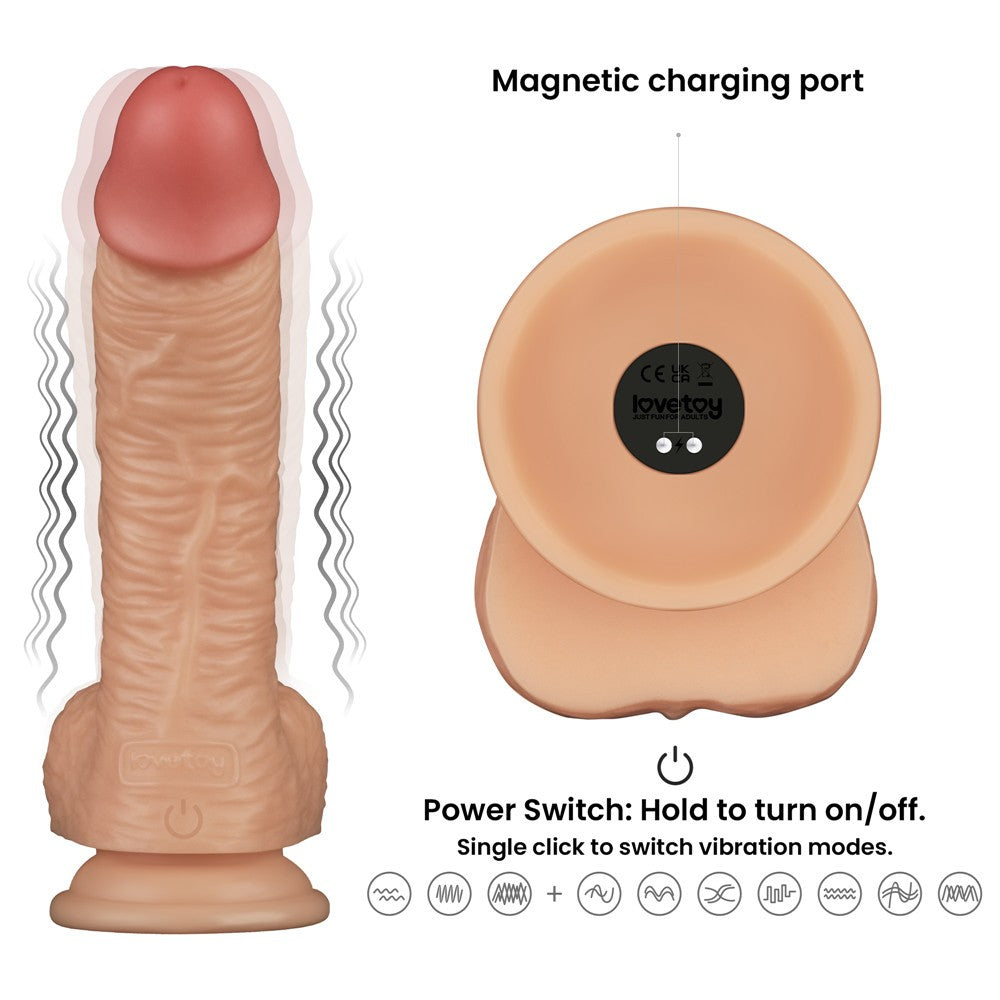 Pene vibrante Power Basics da 8,5''