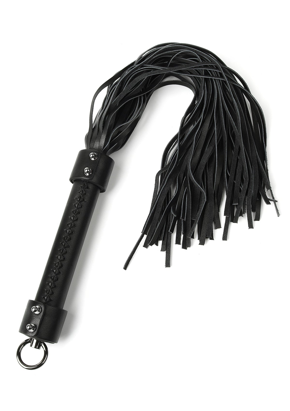 Frusta in vera pelle 55 cm nera