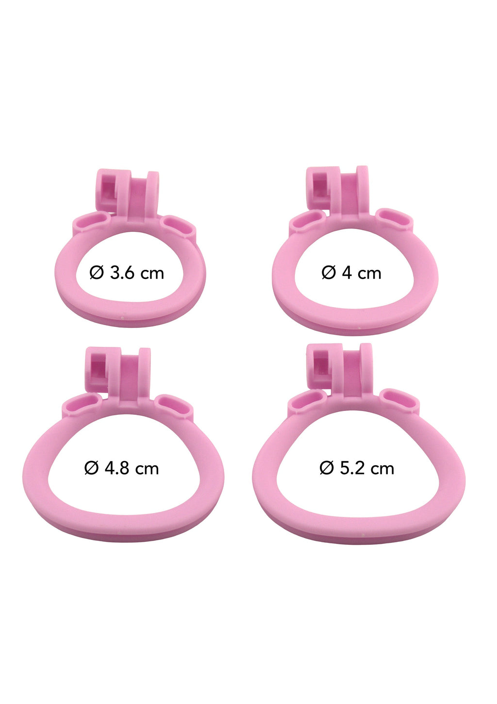 Gabbia per pene corta rosa