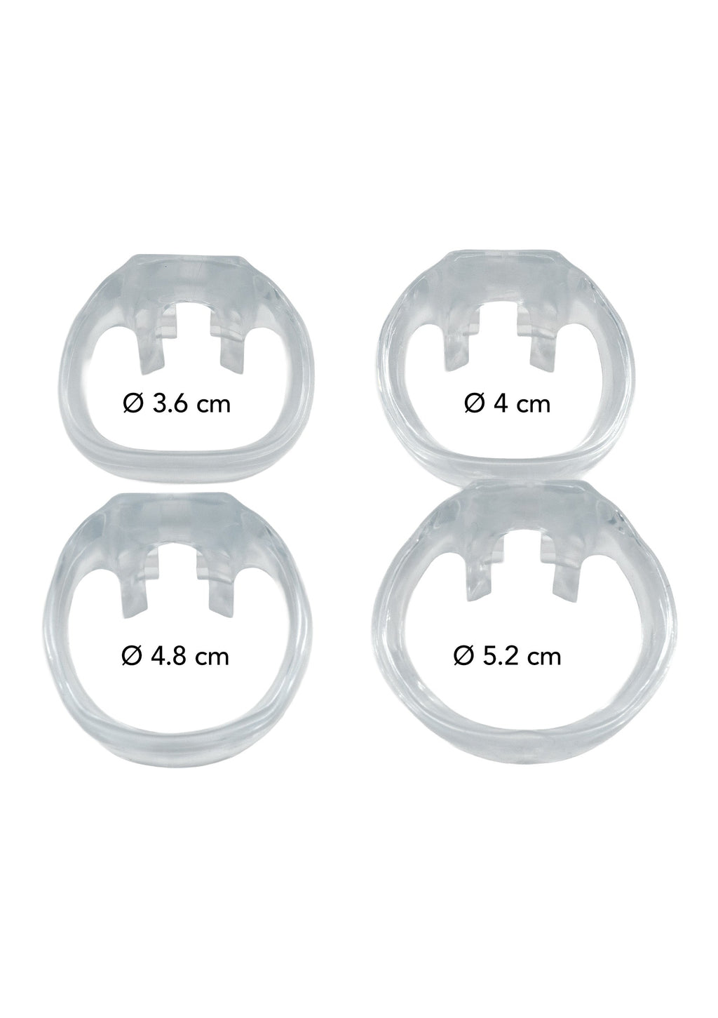 Gabbia per pene Clear Control Regular trasparente