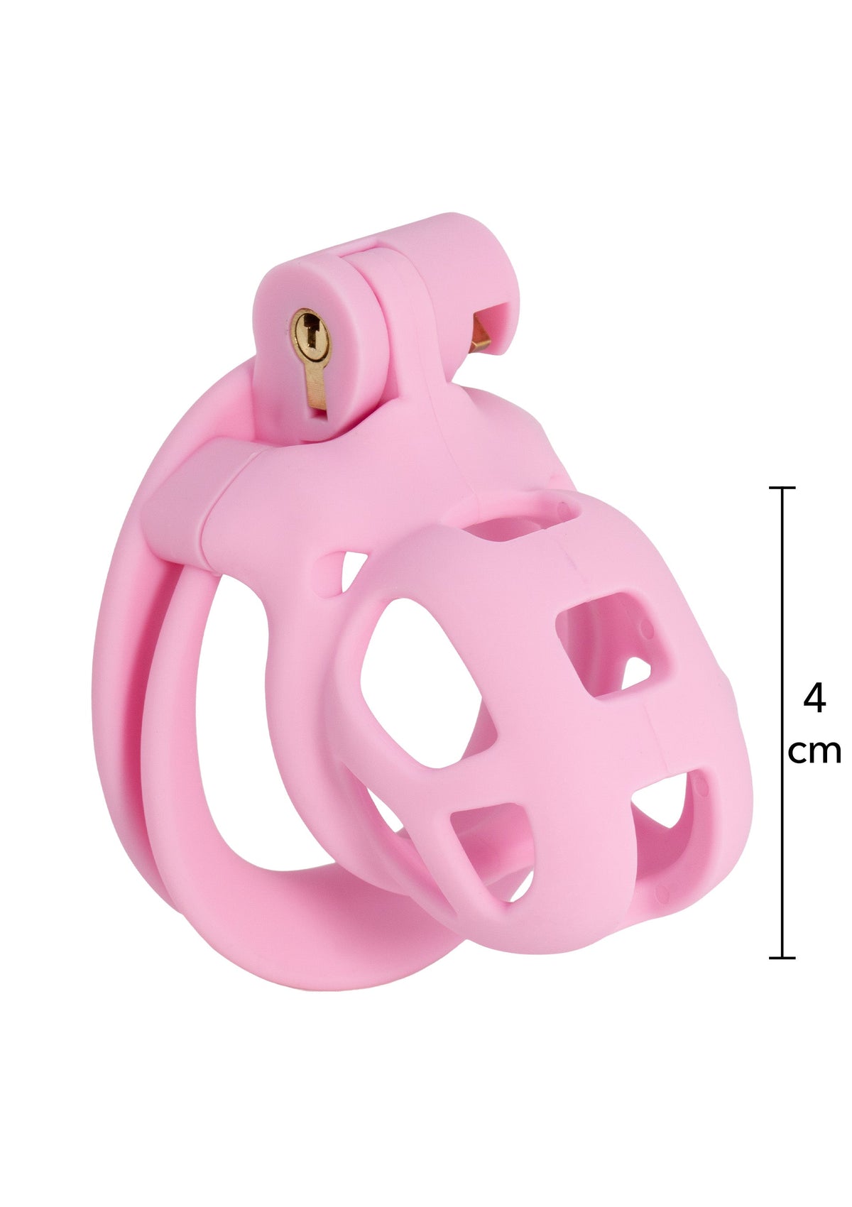 Gabbia per pene e pene rosa extra-corta