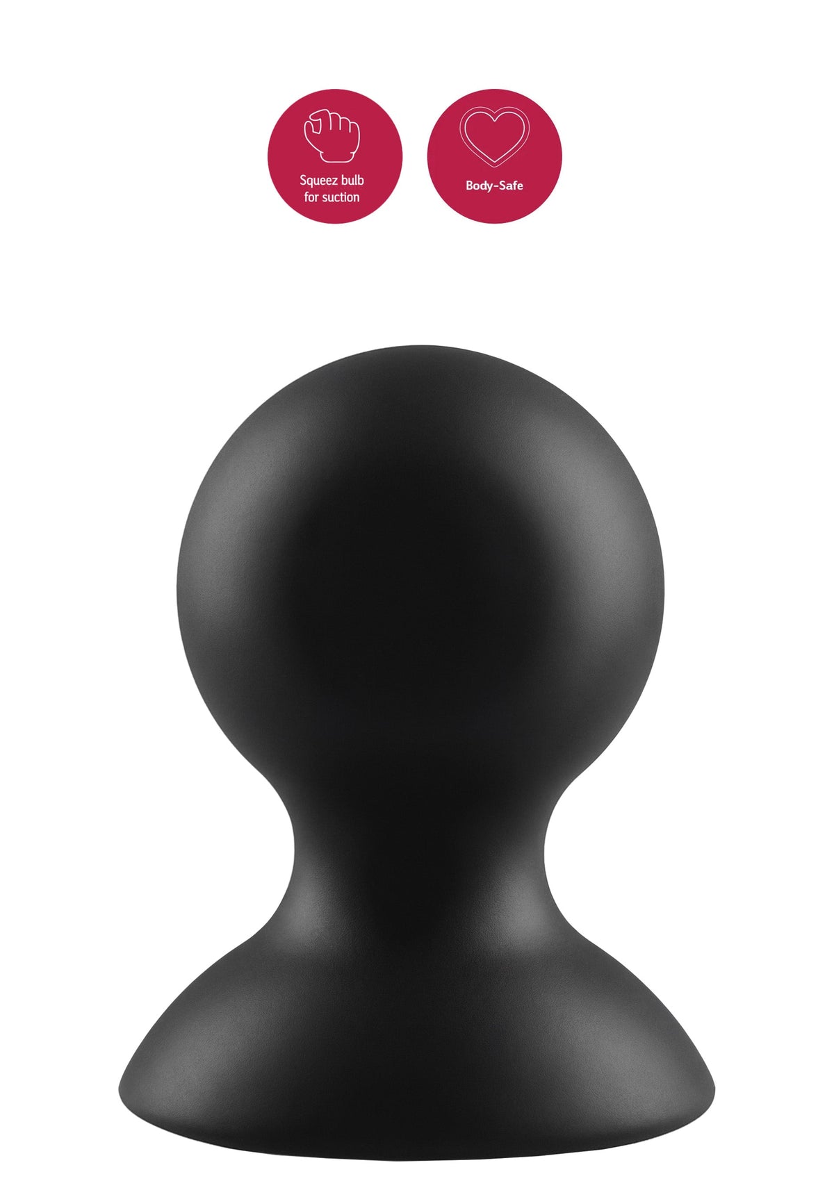 Ventose per capezzoli in silicone L nere